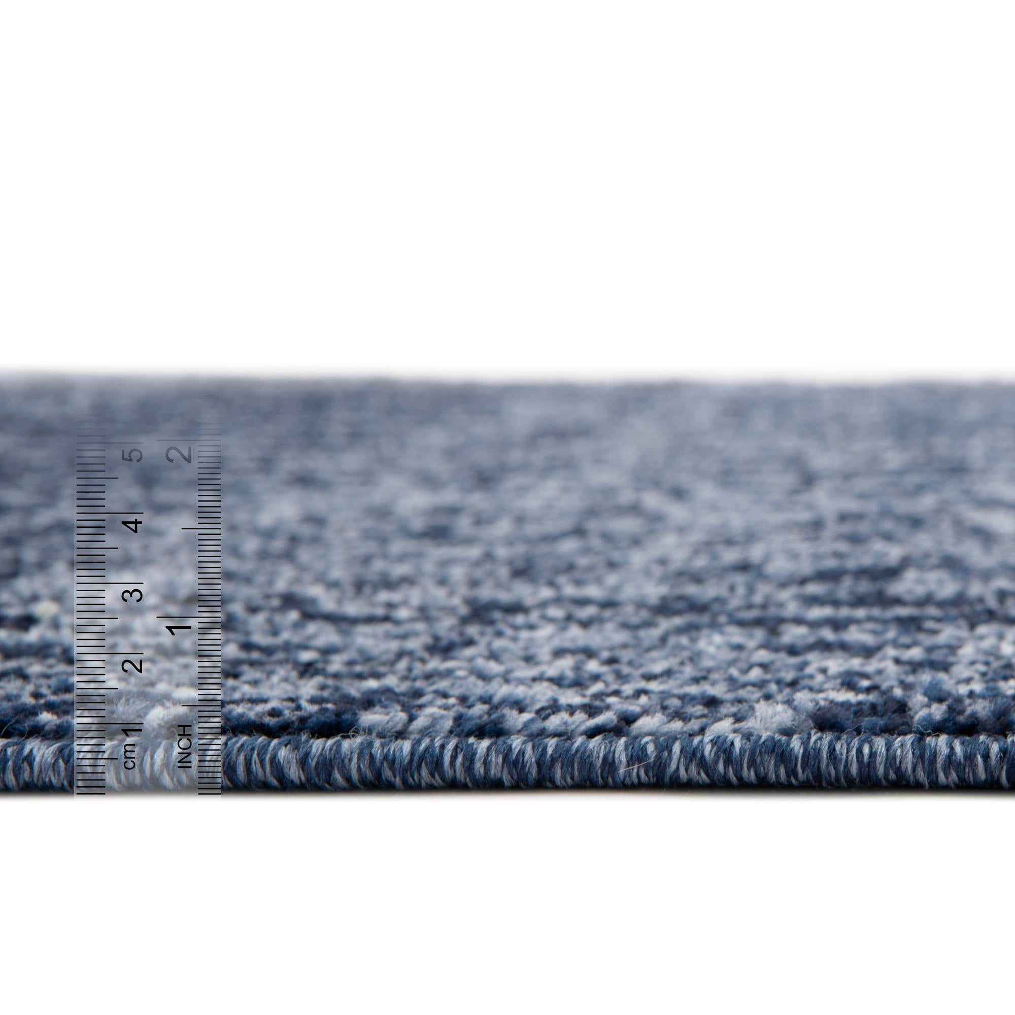Rugs.com Angelica Collection Rug – 3' x 5' Blue Medium Rug Perfect For Entryways, Kitchens, Breakfast Nooks, Accent Pieces