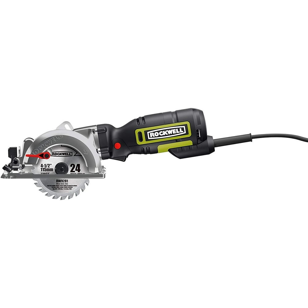 Rockwell RK3441K 41/2” Compact Circular Saw, 5 amps, 3500 rpm with