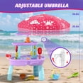thumbnail image 3 of Mesa de agua Wee Wonders de 3 niveles con arenero y sombrilla, 3 of 8