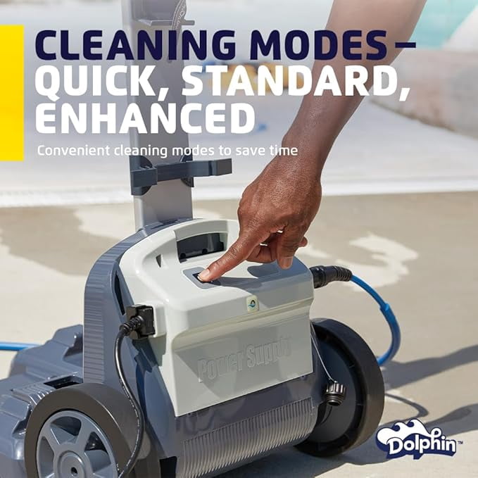 DOLPHIN W20 Wave Commercial Robotic Pool [Vacuum] Cleaner with Caddy - Engineered for Unmatched Cleaning Performance - Ideal for Commercial Swimming Pools up to 68 Feet