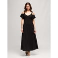 thumbnail image 5 of Womens Cold Shoulder Maxi Dress, 5 of 7