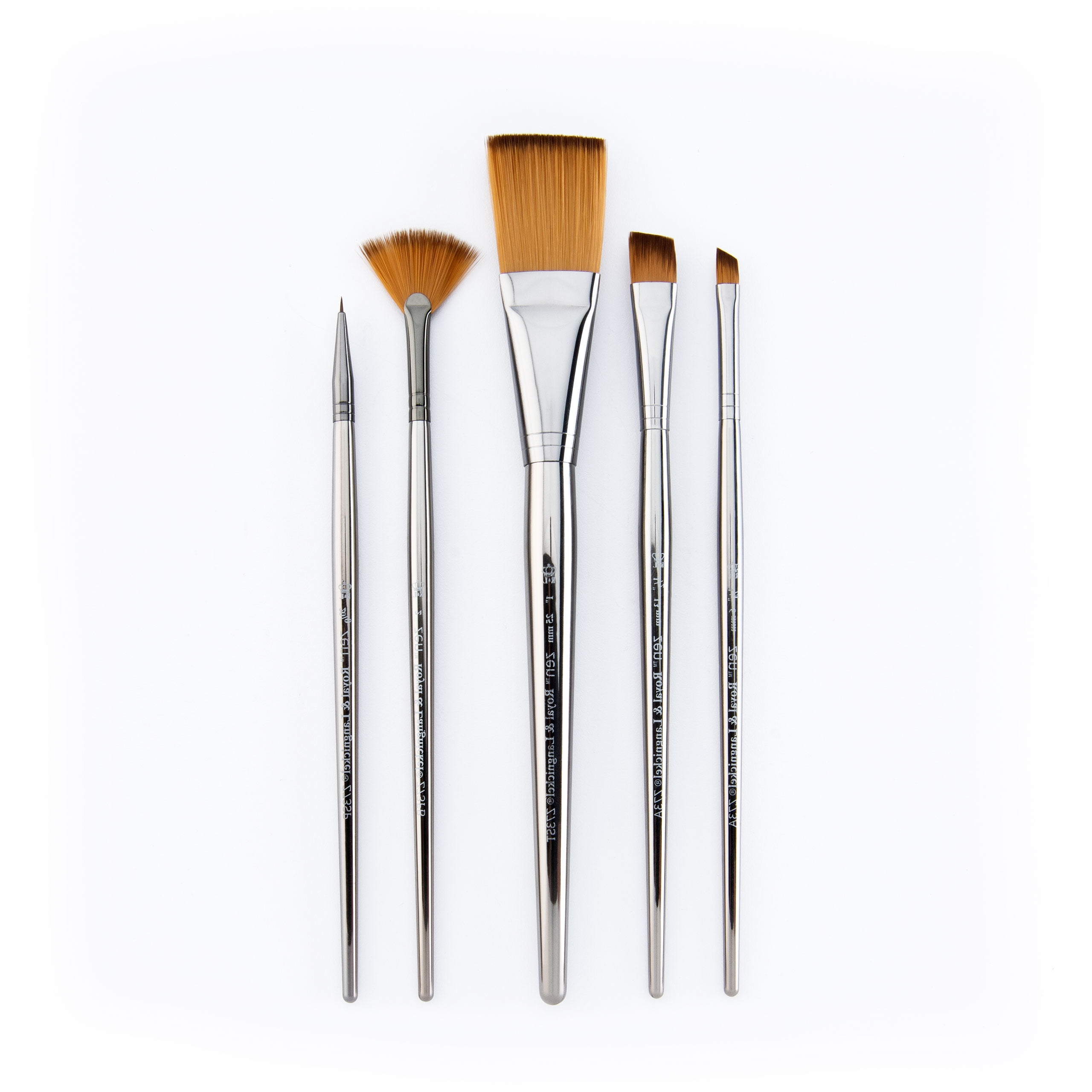 Royal & Langnickel - ZEN 73 Series 5pc Multi Media Artist Paint Brush Pack  - Stroke Variety - Walmart.com