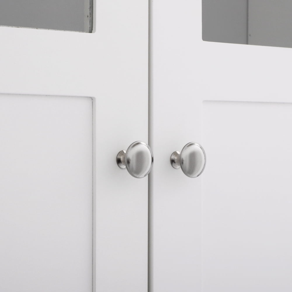 Double Doors Bathroom Cabinet, White
