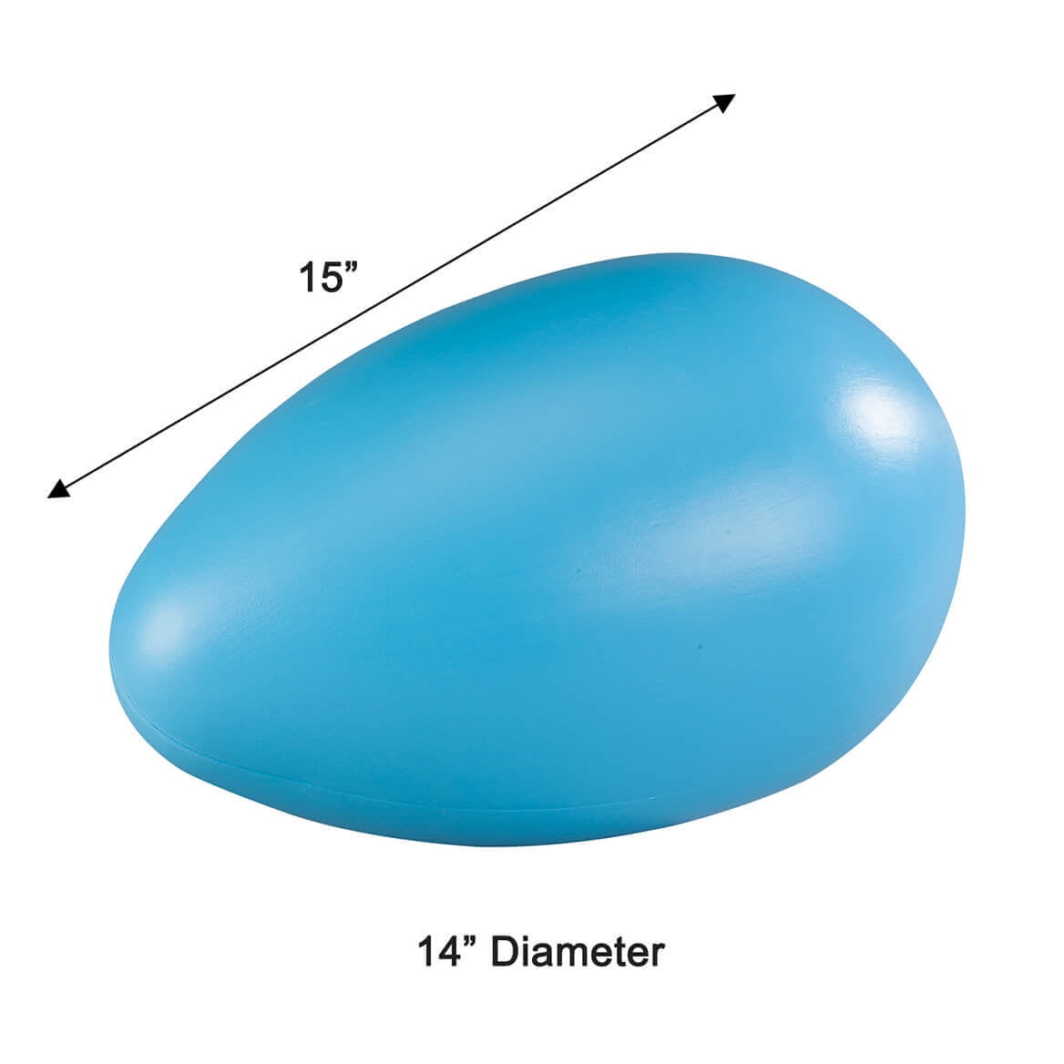 Giant Egg, Made of 100% Plastic, Easter Décor, 14” Diameter, Assorted Colors, Set of 2