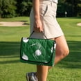 thumbnail image 2 of Xoenoiee Dark Green Golf Clubs Print Golf Cart Seat Cover Lightweight Cart Seat Cushion Cover Foldable Golf Blanket Golf Club Car Accessories for More 2-Person Seats Club Car, Easy to Install, 2 of 7
