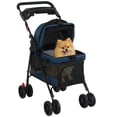 thumbnail image 1 of PawHut Foldable Pet Stroller for Small Dogs and Cats with Mesh Windows, 1 of 10