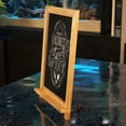thumbnail image 3 of Emma + Oliver Set of 10 Torched Brown 12"x17" Vintage Tabletop or Wall Hanging Chalkboards with Magnetic Surfaces and Folding Legs, 3 of 13