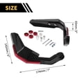 thumbnail image 4 of Protectores de Manos Universales de 16 mm para Motocicletas Unique Bargains, Protectores de Manillar de Alta Resistencia para Bicicleta de Tierra Motocross ATV Scooter Negro Soportes CNC 1 Juego, 4 of 7