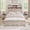 Light Rustic Oak, variant on KeyWhat Farmhouse Queen Size Bed Frame with 54" Tall Storage Bookcase Headboard, Wood Platform Bed Frame with 2 Drawers, No Box Spring Needed, Dark Rustic Oak