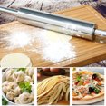 thumbnail image 1 of Viflosae Clearance Home Metal Stainless Steel Rolling Pin For Baking Fondant Pie Deals, 1 of 3