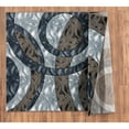 thumbnail image 3 of MDA Rug Imports Orelsi Collection Abstract Area Rug Blue/Brown 6'9" x 9'6" Geometric,Abstract Stain Resistant 7' x 9' Indoor,Accent Living, 3 of 4