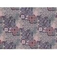 thumbnail image 2 of Zelouf Yasmine Paisley Tile Print Skylar Rayon Crepe  , Sewing, DIY, Crafts Fabric by the Yard, 647 Lvndr/blush, 3 Yard, 2 of 2
