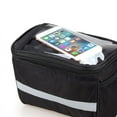 thumbnail image 4 of 3.5LBike Handlebar Bags With Wide sliver grey reflective stripe, Bike Pouch Handlebars Waterproof Compact to Store Touchscreen Cell Phone Holder | Bicycle Handlebar Bag, for Bicycles, Road MTB, 4 of 8