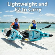 Sea Eagle EZLITE10 Inflatable Kayak - Ultralight, All Woven, Drop Stitch, Rigid, High Performance, 10 Solo Inflatable Kayak- Pro Package
