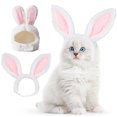 thumbnail image 3 of 2PCS Cat Rabbit Hat Decorative Cute Funny Dog Rabbit Ear Hat Kitten Bunny Hat, 3 of 10
