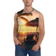 thumbnail image 1 of Fotbe Hawaiian Sunset Beach Men's Camiseta sin Mangas Estampada para Hombres, Playera Casual para Gimnasio, Entrenamiento, Playa-XX-Large, 1 of 7