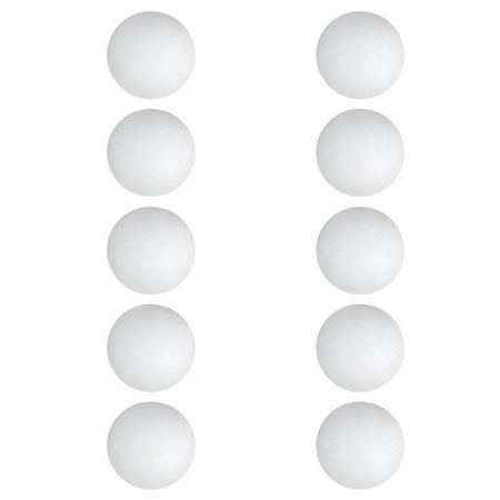 10 Pieces EVA Sponge Swing Exercises Practice Used Golf Balls - 42mm Diameter White