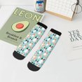 thumbnail image 7 of Pofeuu Colorful Dog Print 30cm Socks, Adult Running Hiking Socks for Youth and Adult, 7 of 7