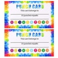 thumbnail image 1 of 100 Pcs Punch Cards, Incentive Loyalty Reward Card Student Loyalty Cards for Classroom, 3.5 x 2 Inch, 1 of 5