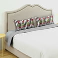 thumbnail image 3 of Yayeee Pillowcase Standard Size Set of 2 Satin Wrinkle Resistant Pillow Case, Black Striped Trees, 3 of 8