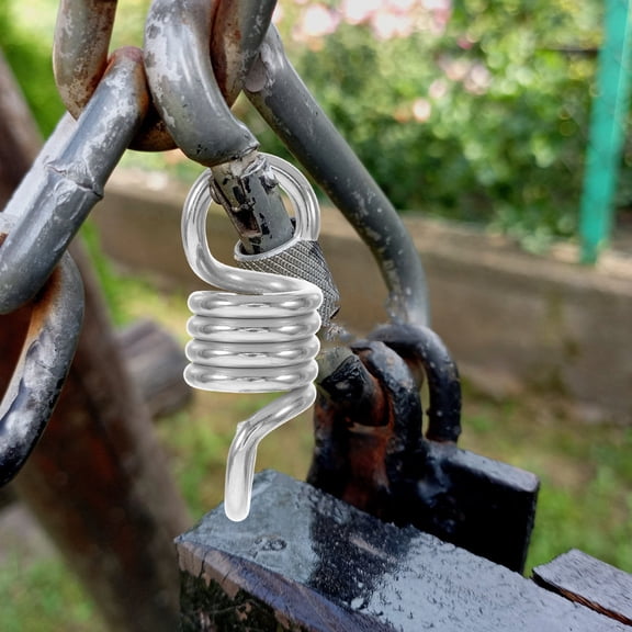 Luxshiny 2Pcs Plated Silver Coil Springs for Hammock Chair Durable Heavy Duty Swing Suspension Hardware