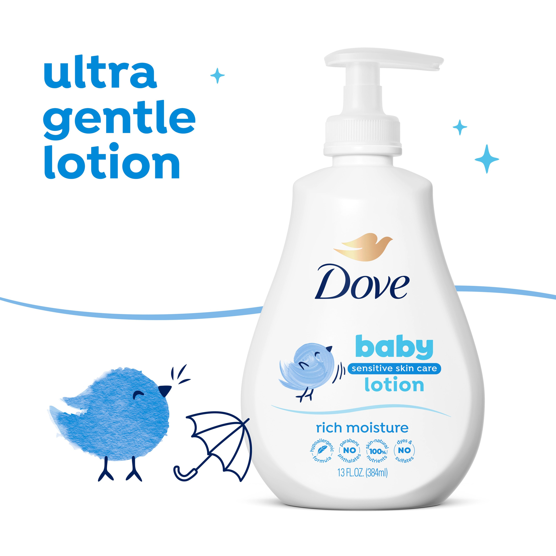 Dove Baby Rich Moisture Body Lotion, 13 fl oz photo 5