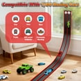 thumbnail image 4 of Beefunni 15FT Flexible Race Track for Kids, Bendable Track with Suction Cups, Portable & Foldable Indoor/Outdoor Toy, Compatible with Most 1:64 Toy Cars, Creative Gift for Boys & Girls (Red-Black), 4 of 7