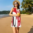 thumbnail image 3 of Naloa HOHOHO Christmas Print Women's Summer Spring Casual Beach Sundress,Vacation Sleeveless Tank Crewneck Loose Dresses, 3 of 7