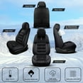 thumbnail image 2 of DIKSOAKR Winter Car Seat Covers Fit for Volkswagen Jetta 2008-2024 2025 Plush Warm Automotive Front Seat Covers Soft Fuzzy Seat Cushion Protector (2 Seat,Black), 2 of 7
