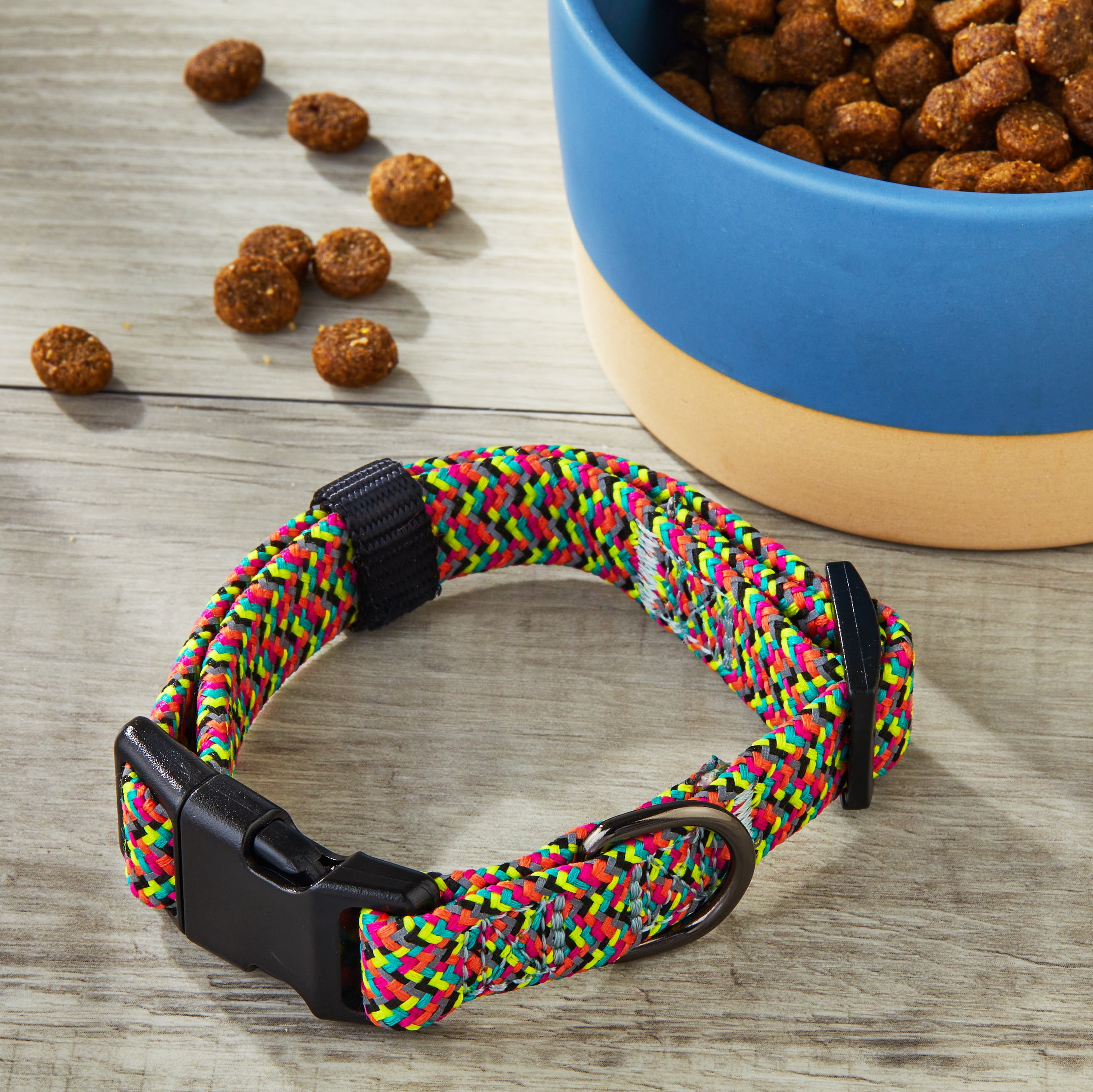Vibrant Life Chevron Reflective Adjustable Dog Collar, X-Small
