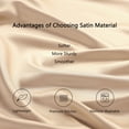 thumbnail image 4 of PiccoCasa Silky-Soft Satin Pillow Cases with Zipper Long Pillowcase Pillow  Covers King Champagne, 4 of 8