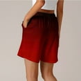 thumbnail image 3 of biudgviw Women's Gradient Casual Shorts Drawstring Elastic Waist Summer Shorts Loose Trendy Lounge Shorts with Pockets, 3 of 5