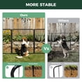 thumbnail image 3 of FXW Garden Fence Outdoor for the Yard – 32in(H) x 18.2ft(L) Heavy Duty Metal Animal Barrier for Dog, No Dig Decorative Dog Fence, 8 Panels, Black, 3 of 7