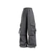 thumbnail image 1 of Amzcrzy Pantalones Cargo Para Mujer: Amplios, Cintura Elástica Con Cordón, Pierna Ancha Y2k, Estilo Paracaídas/Harem, Múltiples Bolsillos, Aptos Para Senderismo, Moda Hip Hop, Tallas M-2XL Gris, 1 of 5