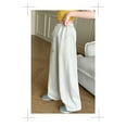 thumbnail image 5 of Teen Sweatpants for Kids White Sweatpants for Girls Basic Girls Athletic Pants Wide Leg Sweatpants with Pocket Sweatpants Girls 10-11 Years, 5 of 5