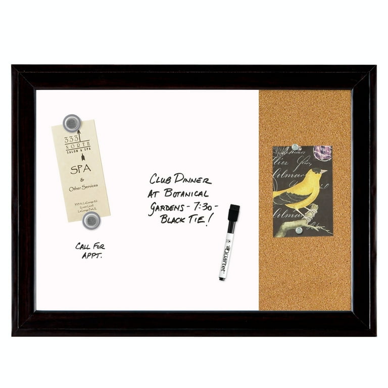 Home Decor Magnetic Dry Erase Board, 23 x 17, White Surface, Black Wood Frame Home Decor Magnetic Dry Erase Board, 23 x 17, White Surface, Black Wood Frame
