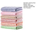 thumbnail image 2 of opvise Kitchen Wipes Sure Here's A Product Title for Listing Plaid Print Thickened Kitchen Towel Set Absorbent Cotton Towels for Dishes Furniture More, 6 x Cleaning Towels, 2 of 8
