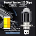 thumbnail image 3 of Foco Led H4, bombilla pequeña, faro modificado para motocicleta, 3 of 5