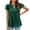 Green Summer Tops for Women_b, variant on HAPIMO Women' Plus Size V-Neck Tees Solid Color Flowy Summer Tops for Women Casual Loose Fashion Clothes Elegant Pleated Blouses Dressy Tunic Black L