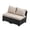 beige, variant on JOYURE 2 pieces Patio Furniture Set,Wicker Conversation Sofa,Beige