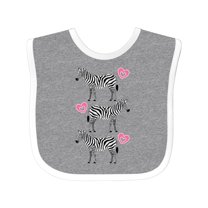 Inktastic Zebra Cute Safari Animal Girls Baby Bib