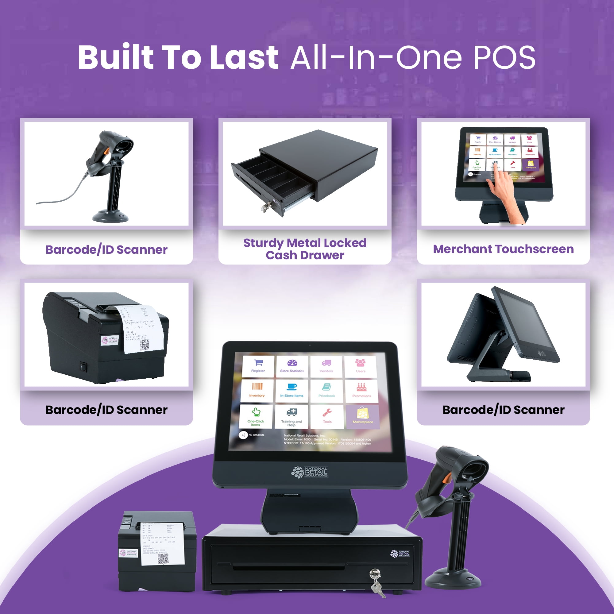 NRS Cash Register for Small Businesses, Point of Sale POS System by NRS