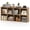 Natural, variant on 8-Cube Bookcase, Large Floor Standing Horizontal Bookshelf with 8 Open Shelves & 2 Anti-Tipping Kits, Home Office Wooden Storage Book Shelf for Living Room, Study (Black, 8-Cube)