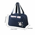 thumbnail image 3 of SCNOR Lunch Bag for Women and Men,Insulated Lunch Tote,Stitch Bento Bags,Navy, 3 of 6