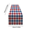 thumbnail image 3 of Linnome Independence Day Polyester Table Runner with Star Pattern for Holiday Party Decor 72x13in Multicolor, 3 of 6