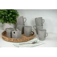 thumbnail image 6 of 10 Strawberry Street Nova Square 40 Piece Stoneware Dinnerware Set, Gray, 6 of 12