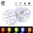thumbnail image 2 of Lote De 2 Lámparas Led De Plonge 7 Cm 13 Tanches Avec Tlcommande Rvb Changement De Couleur Pour Vase, Piscine, Aquarium [classe Nergtique A++], 2 of 5
