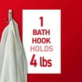 thumbnail image 5 of Command Large Double Bathroom Wall Hook, Satin Nickel, Damage Free Hanging, 1 Metal Hook, 5 of 13