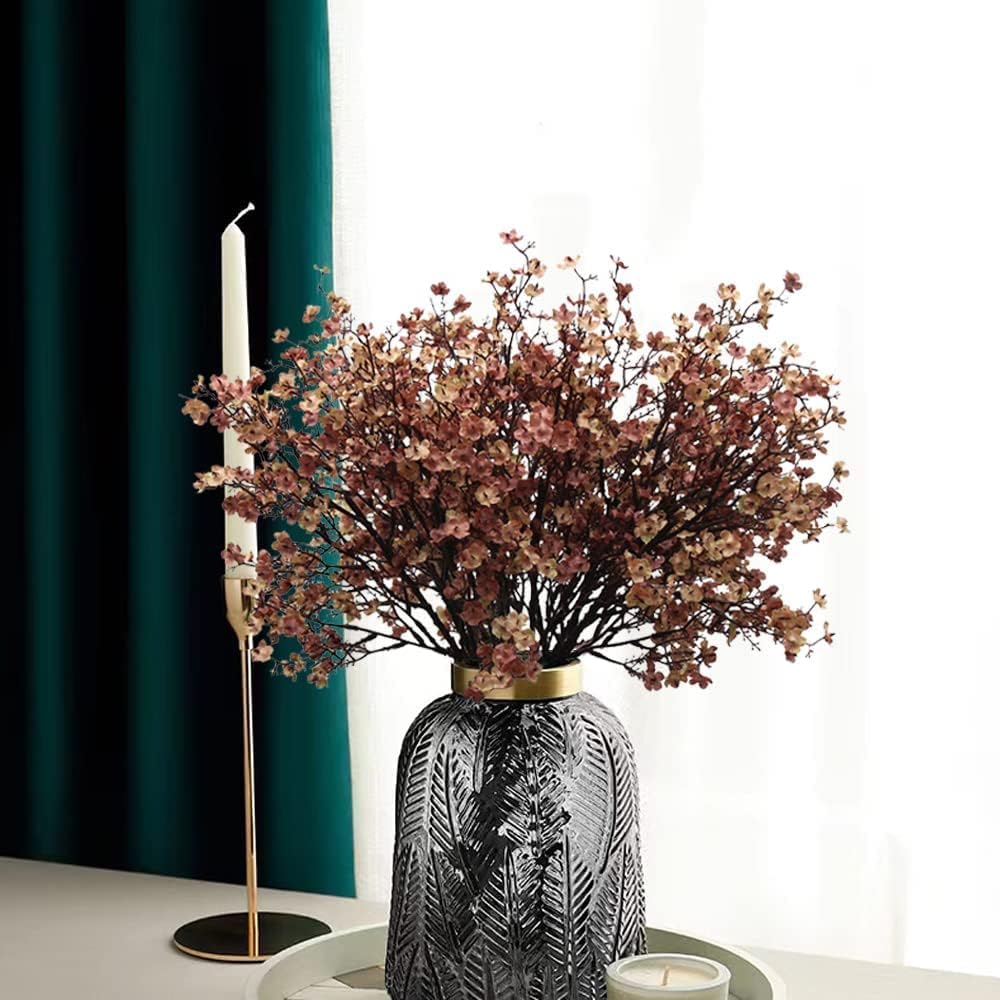 Babys Breath Artificial Flowers 10 Bulk Faux Silk Flower DIY Bouquet Fake Floral for Home Office Kitchen Wedding Restaurant Centerpieces Christmas Party Decor
