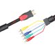 thumbnail image 5 of HDMI to RCA Cable HDMI , Conector Macho a 5-RCA Macho para Video Audio, Adaptador de Componente AV, Extractor de Conectores para HDTV HDTV DVD 1080P Plasma TV LCD Proyectores (5 Pies 1.5M), 5 of 5